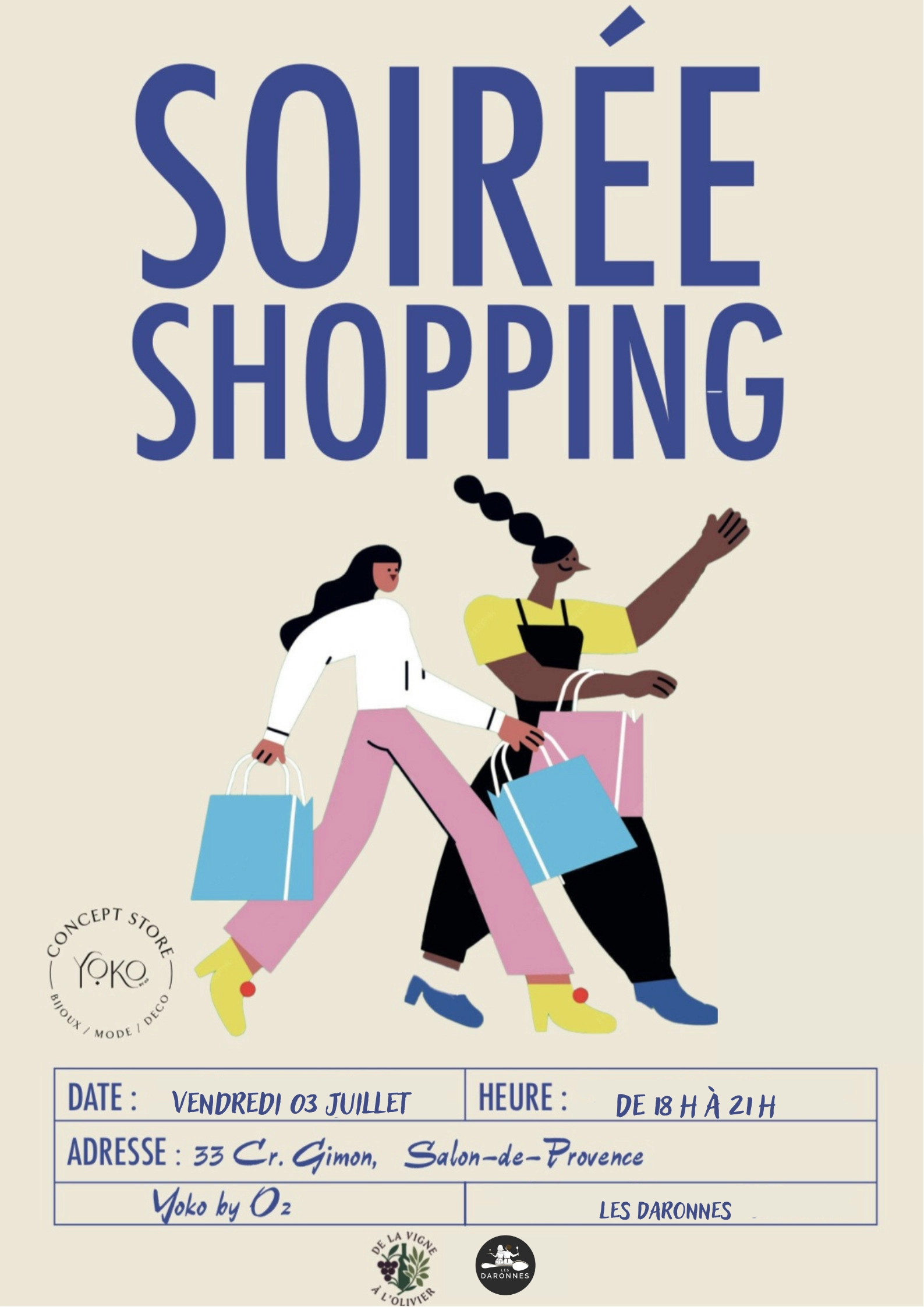 Soir&eacute;e Shopping - Juillet 2026